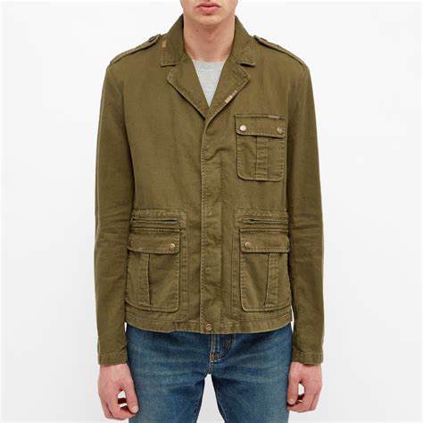 saint laurent replica jacket|saint laurent military jacket.